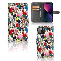 Apple iPhone 13 | Telefoonhoesje | Met pasjeshouder | Birds