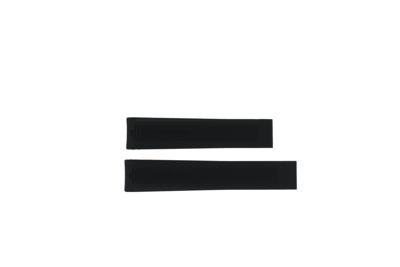 Horlogeband Tag Heuer WAP1111 / FT6029 Rubber Zwart 20mm