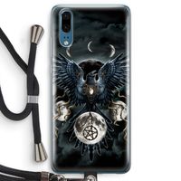 Sinister Wings: Huawei P20 Transparant Hoesje met koord