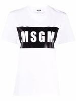 MSGM t-shirt à logo imprimé - Blanc