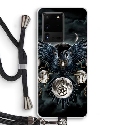 Sinister Wings: Samsung Galaxy S20 Ultra Transparant Hoesje met koord