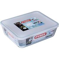 PYREX - 243P000 / 7046 - Rechthoekige schaal met deksel - 25cm * 19 cm - Pyrex Cook & Freeze