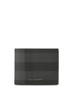 Burberry portefeuille pliant à carreaux - Noir