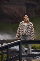 Nukus Lori Jacket Zigzag | Offwhite/grey