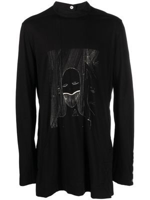 Rick Owens DRKSHDW t-shirt à imprimé graphique - Noir