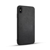 Voor iPhone XS Litchi PU lederen anti-Falling TPU beschermhoes (zwart)