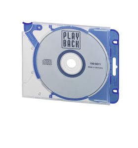 Durable 526906 CD-doosje Dvd-hoes 1 schijven Blauw, Transparant