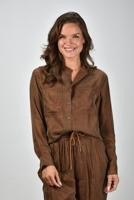 Marant Etoile blouse Zetta CH0243FA-C3J07E tabacco