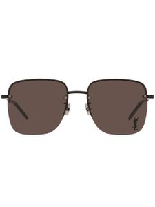 Saint Laurent Eyewear lunettes de soleil à design sans monture - Noir