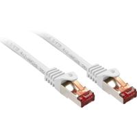 LINDY 47381 RJ45 Netwerkkabel, patchkabel CAT 6 S/FTP 0.50 m Wit 1 stuk(s)