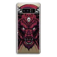 Hell Hound and Serpents: Samsung Galaxy Note 8 Transparant Hoesje