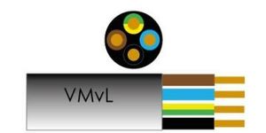 Enzo Kabel VMVL rond 4x1,00 qmm zwart - 1227532