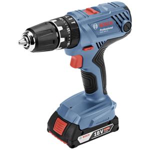 Bosch Professional GSB 18V-21 Accu-klopboor/schroefmachine Incl. 2 accus, Incl. lader, Incl. koffer