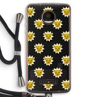 Leeuwenkoppen: Motorola Moto Z Force Transparant Hoesje met koord