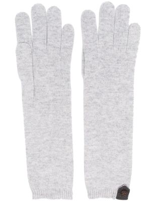 Brunello Cucinelli gants à boutons décoratifs - Gris