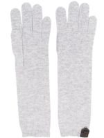 Brunello Cucinelli gants à boutons décoratifs - Gris