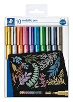 Gelpen Staedtler metallic etui Ãƒ 10 kleuren - thumbnail