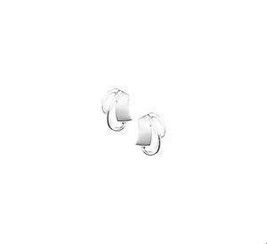 TFT Oorknoppen Poli/mat Zilver Gerhodineerd Mat Glanzend 9.5 mm x 7 mm