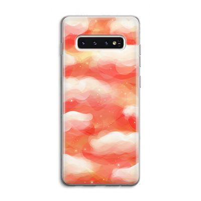 Lichte Wolken: Samsung Galaxy S10 4G Transparant Hoesje