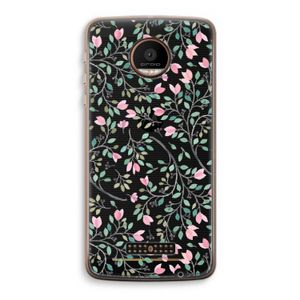 Sierlijke bloemen: Motorola Moto Z Force Transparant Hoesje