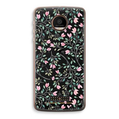 Sierlijke bloemen: Motorola Moto Z Force Transparant Hoesje