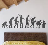 Sticker Evolutie van de mens