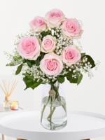 Roze geluksboeket - 7 rozen - Sweet Revival