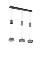 Trio HanglampFranklin 3-lichts zwart - 326510342