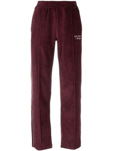 Sporty & Rich pantalon de jogging en velours à rayures - Rouge