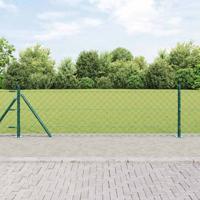 VidaXL Afrasteringspaal groen 25 x 0,4 m (60 x 60 mm gaas)