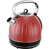 TKG Team Kalorik TKG JK 2500 R Retro Waterkoker Snoerloos Rood - thumbnail