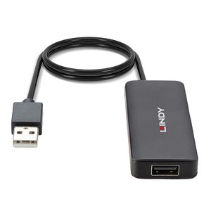 Lindy 42986 interface hub USB 2.0 480 Mbit/s Zwart