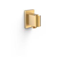 Doucheaansluiting Tres Block System | Met handdouchehouder | Messing | Rond | 24k Goud mat