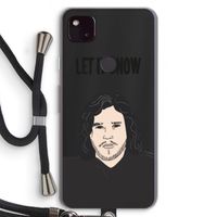 Let It Snow: Pixel 4a 5G Transparant Hoesje met koord