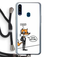 GSM secure: Samsung Galaxy A20s Transparant Hoesje met koord