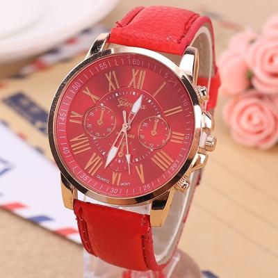 Vrouwen en mannen mode Quartz horloges lederen sport Casual horloge