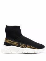 Love Moschino baskets W. à logo embossé - Noir