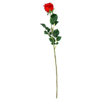 Kunstbloem Roos Rood 65cm