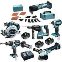 Makita DLX6078TJ1 Accu Combiset 6-delig 18V 5.0Ah in Mbox