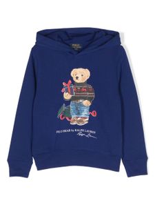 POLO RALPH LAUREN KIDS hoodie en polaire à logo - Bleu