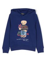 Ralph Lauren Kids hoodie en polaire à logo - Bleu