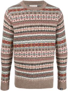 Mackintosh pull Impulse en maille fairisle - Marron