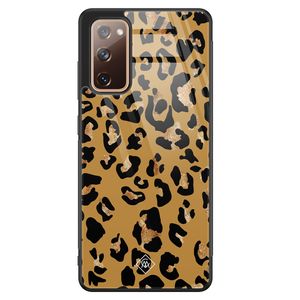 Samsung Galaxy S20 FE glazen hardcase - Jungle wildcat