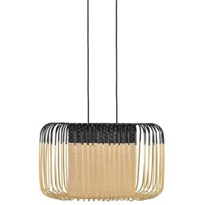 Forestier Bamboo Oval S hanglamp zwart