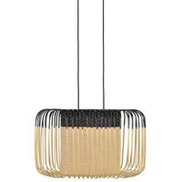 Forestier Bamboo Oval S hanglamp zwart