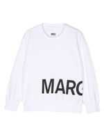 MM6 Maison Margiela Kids logo cotton sweatshirt - Blanc