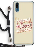 Pizza is the answer: Huawei P20 Transparant Hoesje met koord