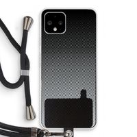 Musketon Halftone: Pixel 4 Transparant Hoesje met koord