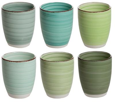 Cookinglife Koffiekopjes / Senseokopjes Delice Groen 180 ml - 6 stuks