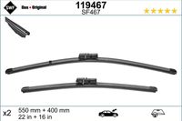 Ruitenwisser ORIGINAL VISIOFLEX SET 119467